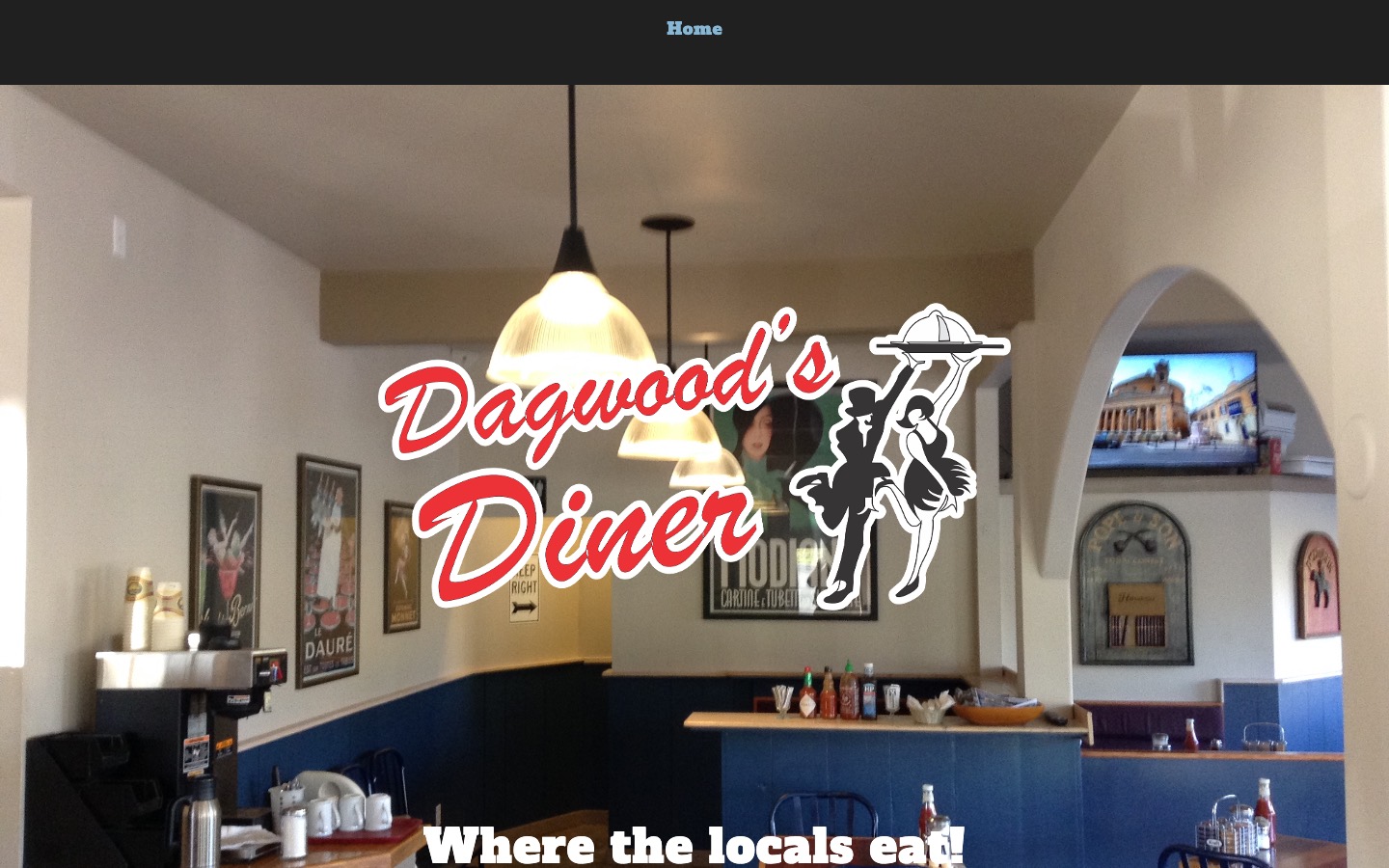 The current homepage